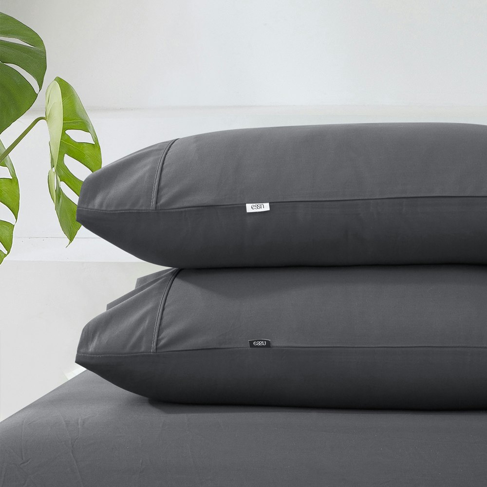 Essn 500TC Cotton Sateen Pillowcase Twin Pack