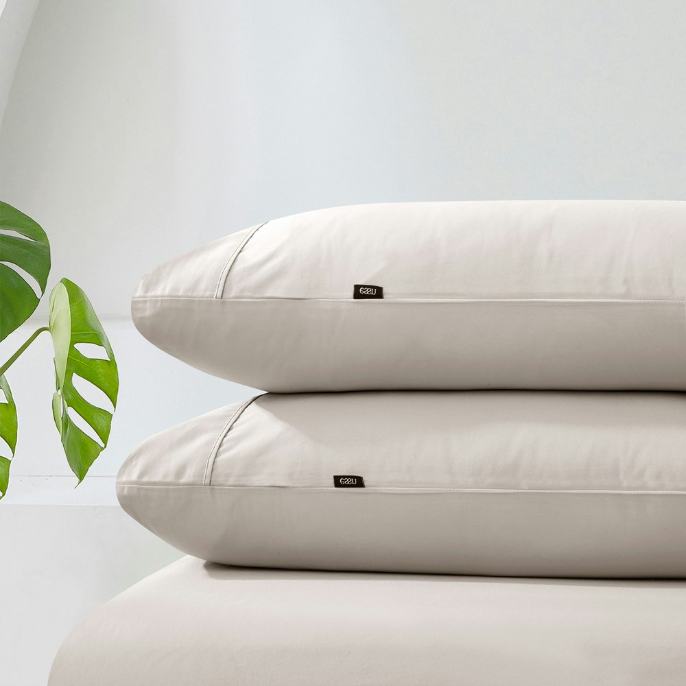 Essn 500TC Cotton Sateen Pillowcase Twin Pack