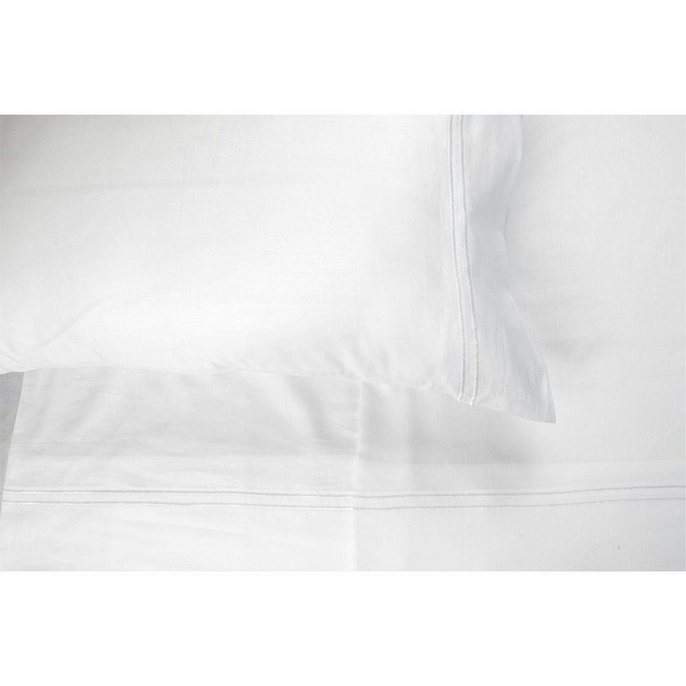 Ardor Home 1000 Thread Count Cotton Rich Sateen Hotel Embroidered Sheet Set White