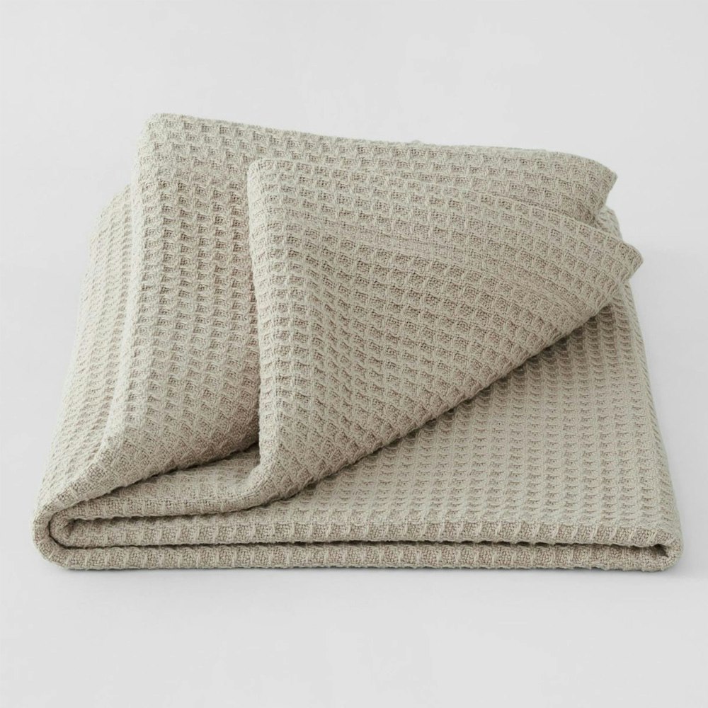 Sheridan Cotton Waffle Blanket Dust