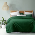 Dreamaker Cotton Waffle Quilt Cover Set Eden