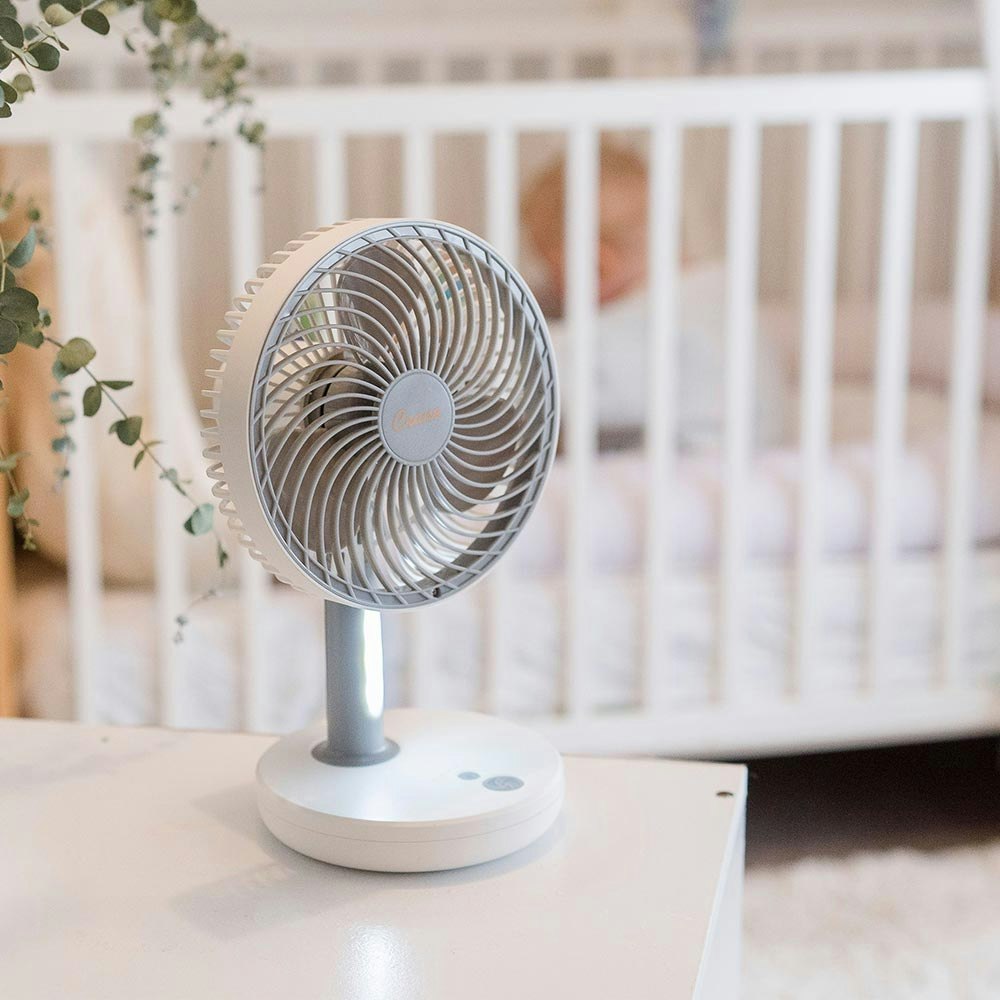 Crane USB Rechargeable Desk Fan Lifestyle 2