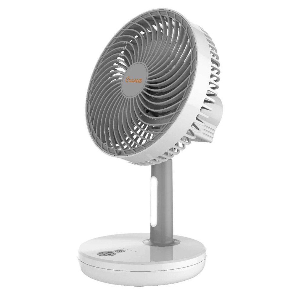 Crane USB Rechargeable Desk Fan Side