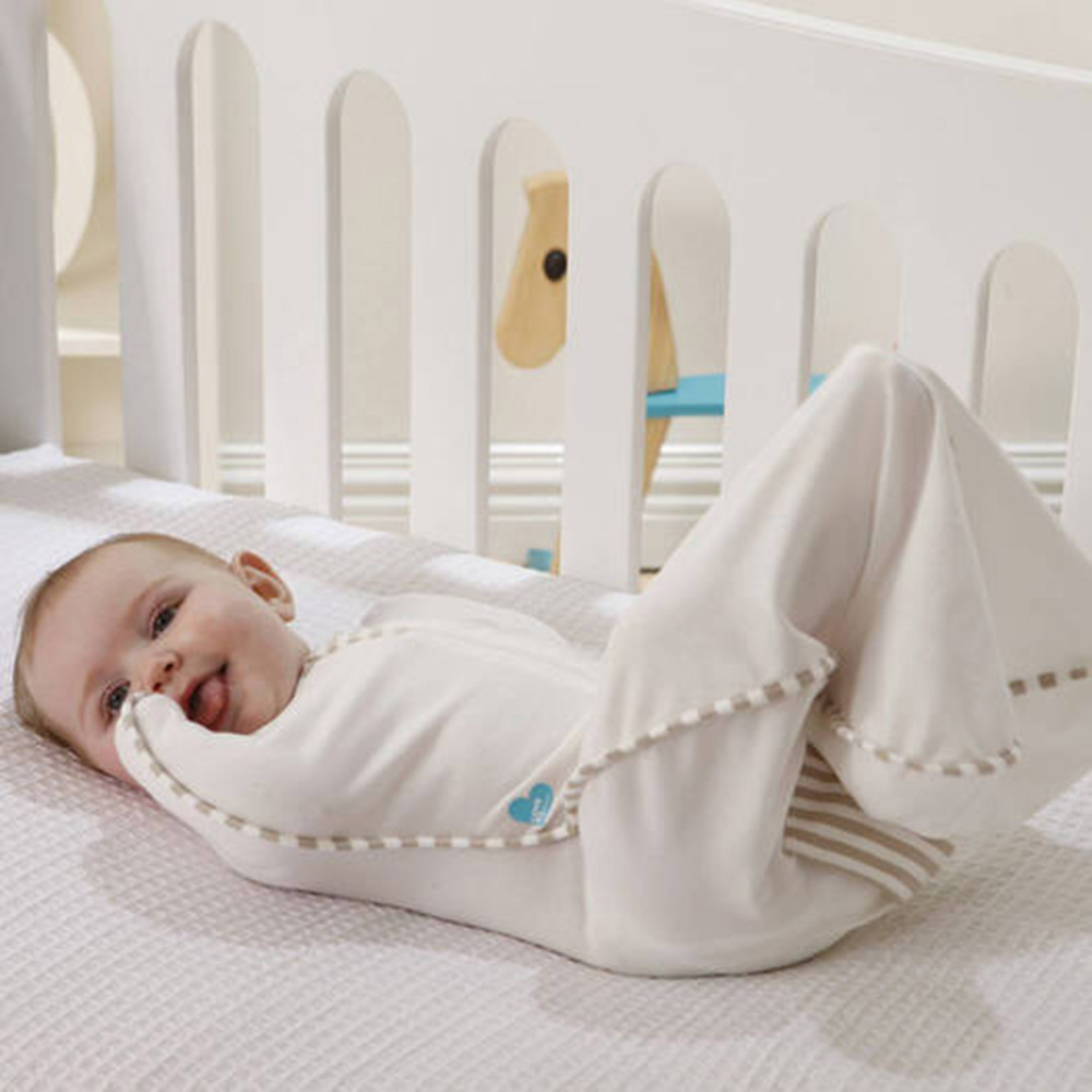 Cream Love to Swaddle Up Organic Baby Swaddle 1 Tog