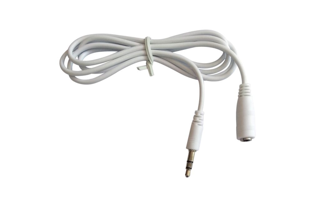 3.5mm Male to Female White Audio Extension Cable 1.3m main product photo