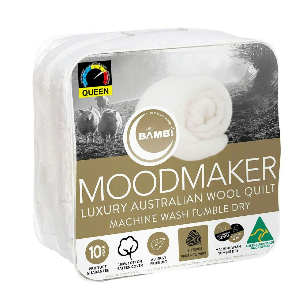 Bambi Gold Woolmark Moodmaker Wool Quilt 300 to 730 gsm options main product photo