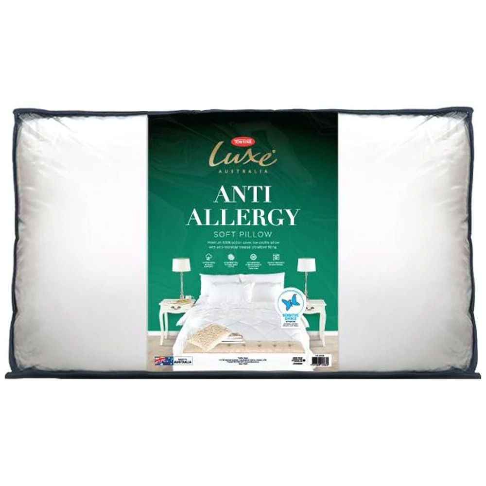 Tontine Luxe Classic Anti-Allergy Medium Profile & Feel Pillow 