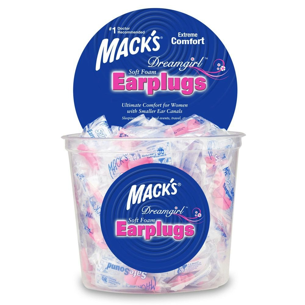 Mack's Tub of Dreamgirl Slim Fit Soft Foam Earplugs 100 Pairs main product photo