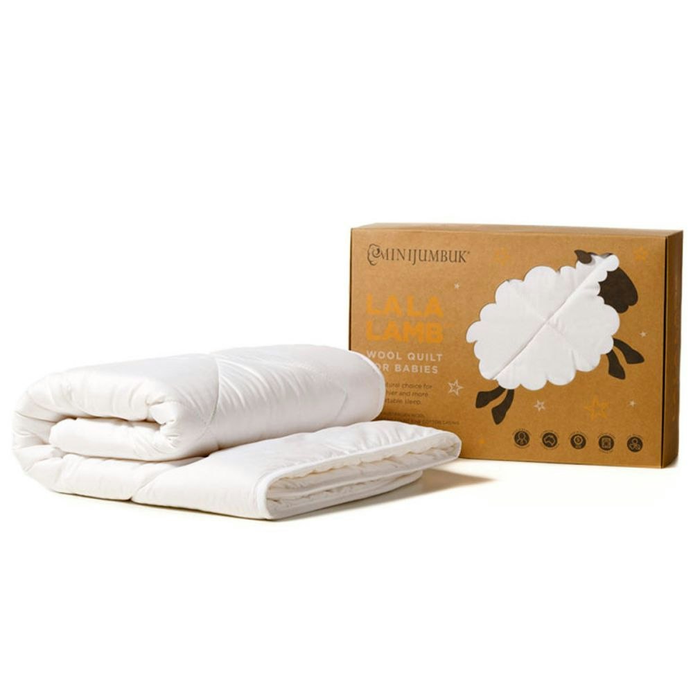 MiniJumbuk La La Lamb Australian Wool Quilt for Babies main product photo