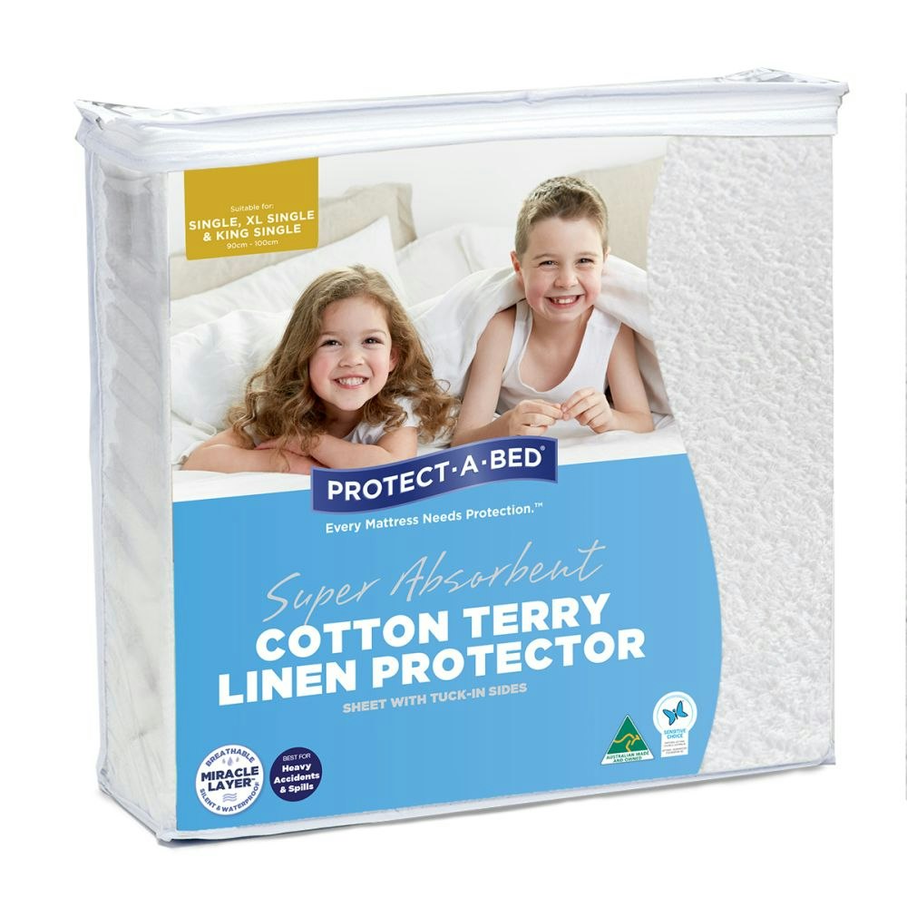 Protect A Bed Cotton Terry Linen Sheet Protector main product photo