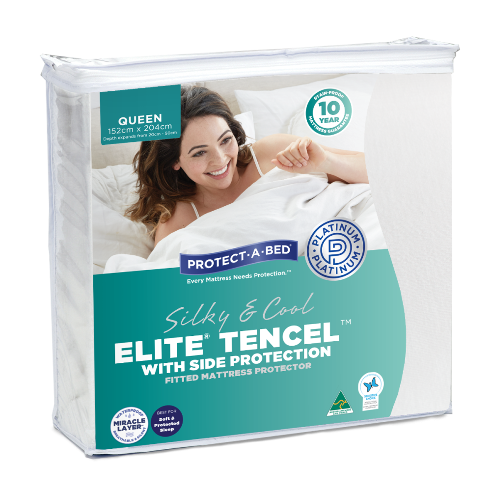 Protect A Bed Tencel Elite With Side Protection Fitted Waterproof Mattress Protector