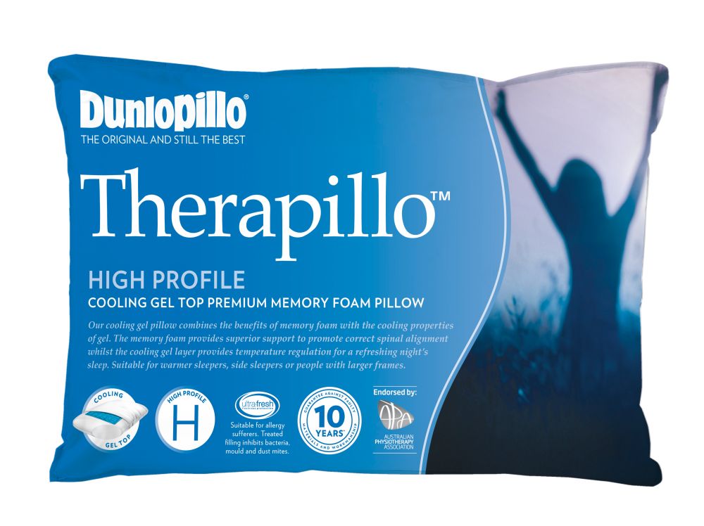 Dunlopillo Therapillo High Profile Memory Foam Pillow 