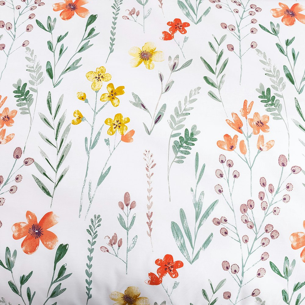 Dreamaker Cotton Printed Daisy Quilt Cover Set