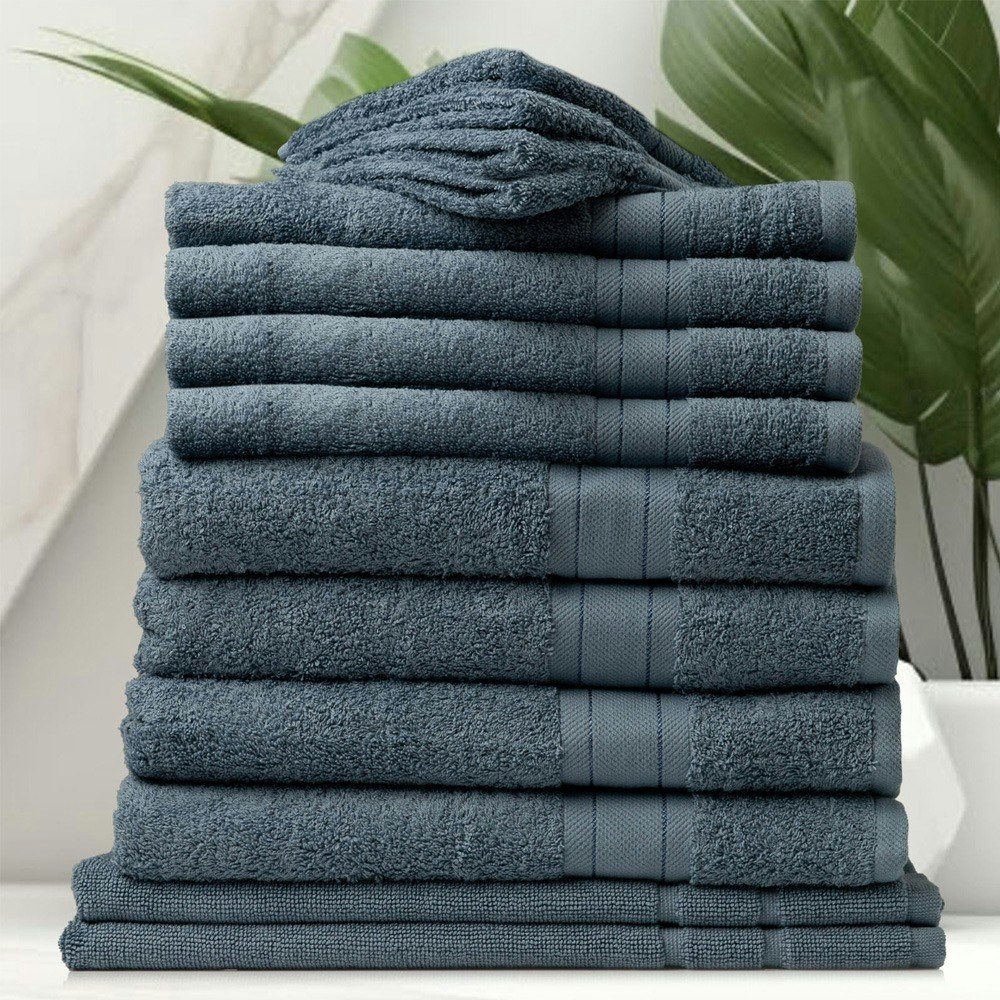 Royal Comfort 14 Piece Mirage Luxury Plush 100% Cotton Bath Towel Set