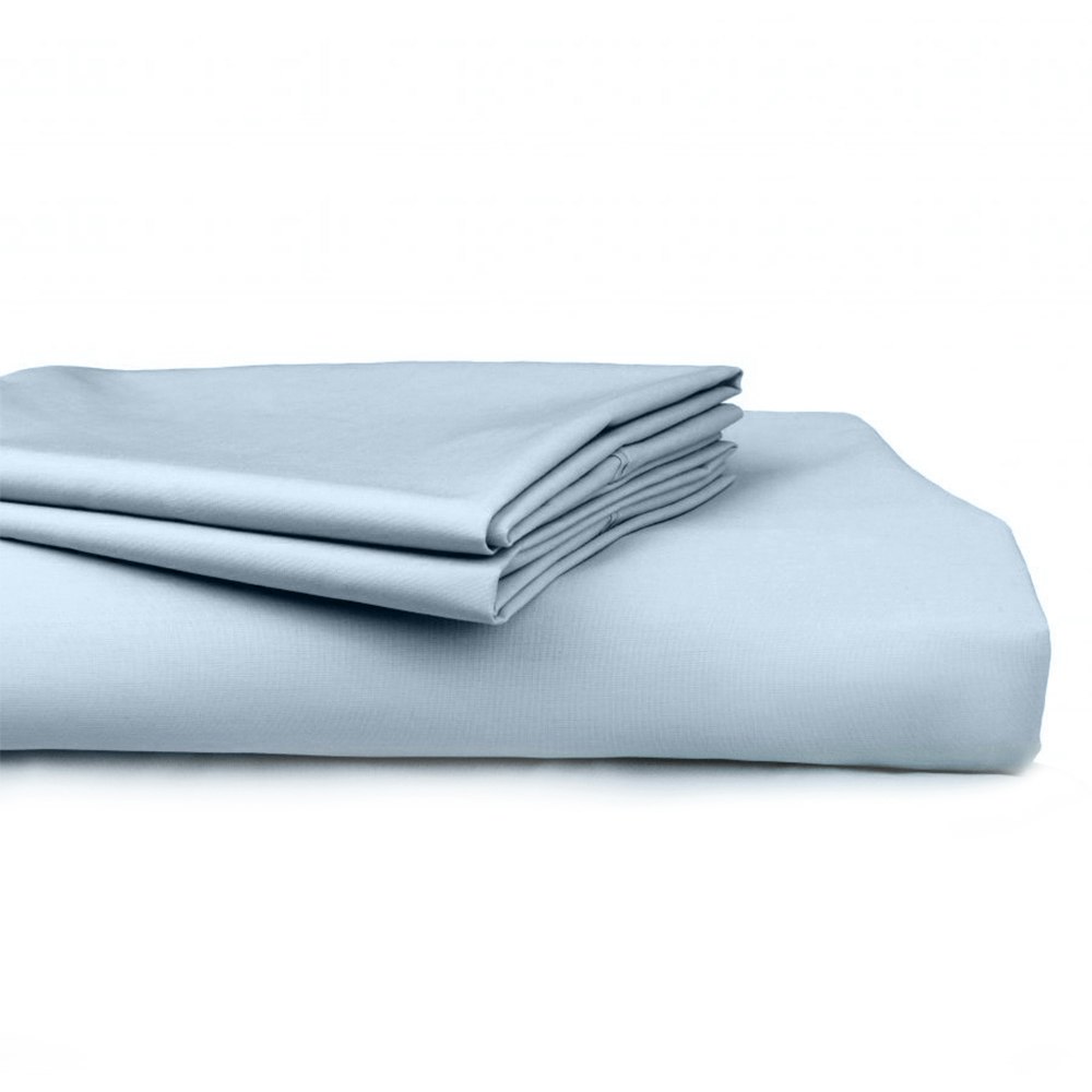 Algodon 300 Thread Count Percale Cotton Combo Sheet Set denim