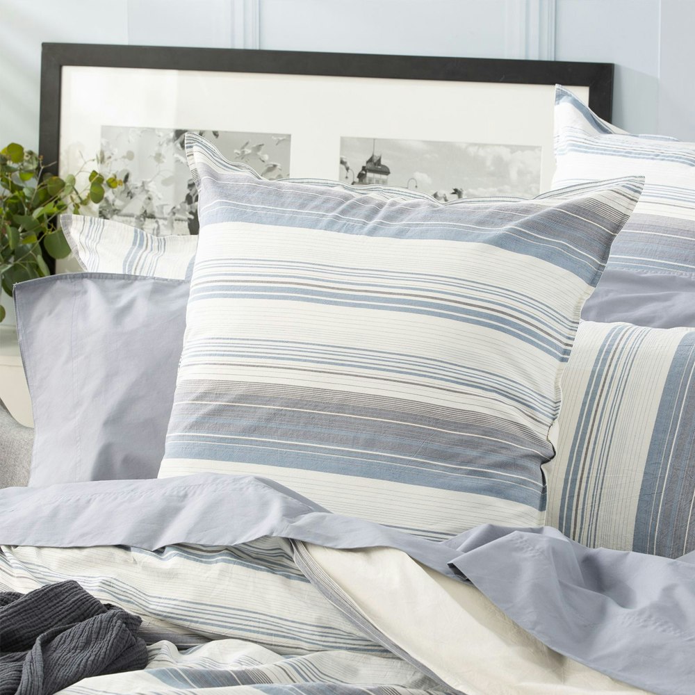 Renee Taylor Derby Yarn Dyed Vintage Washed Cotton Quilt Cover Set