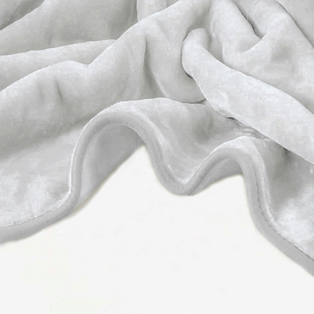 Renee Taylor Heavy Weight Acrylic Mink Blanket Dove