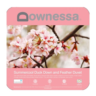 Downessa Summercool White Duck Down and Feather Quilt Duvet 