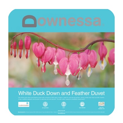 Downessa White Duck Down and Feather Quilt Duvet