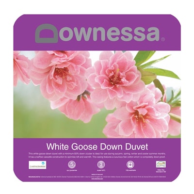 Downessa White Goose Down Quilt Duvet