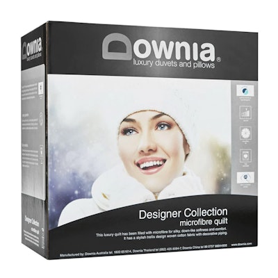 Downia Designer Collection Microfibre Quilt Packaging