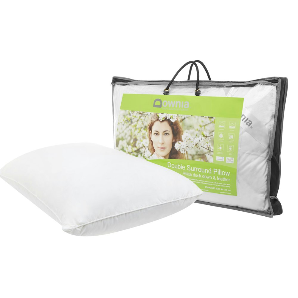 Downia Double Duck Down Surround Standard Pillow