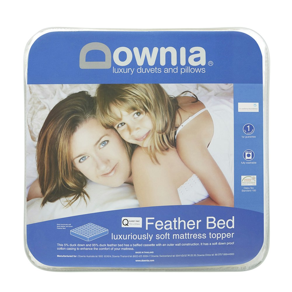Downia Feather Bed Mattress Topper Underlay
