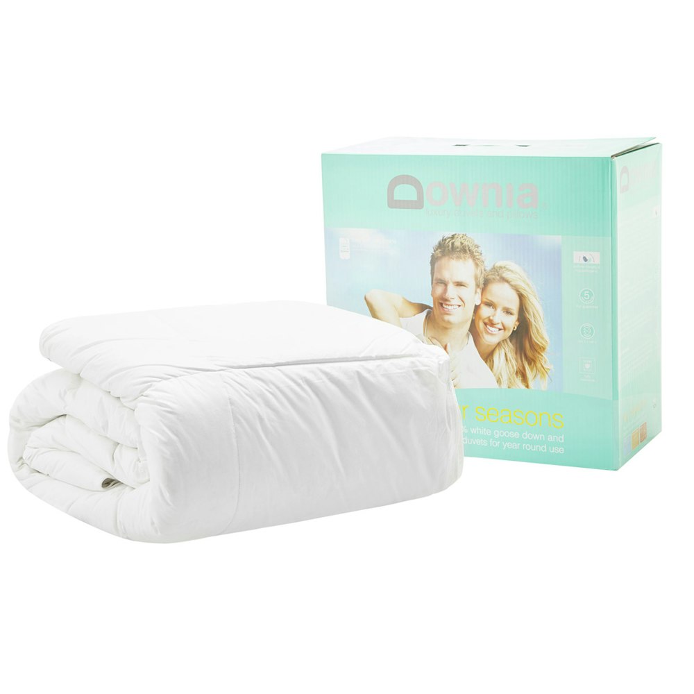 Downia Four Seasons White Goose Down and Feather Duvet Side