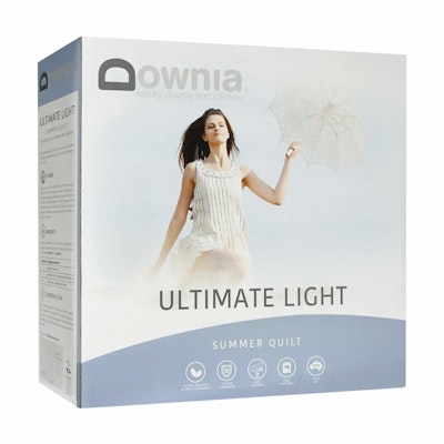 Downia Ultimate Light 50% White Duck Down Summer Quilt