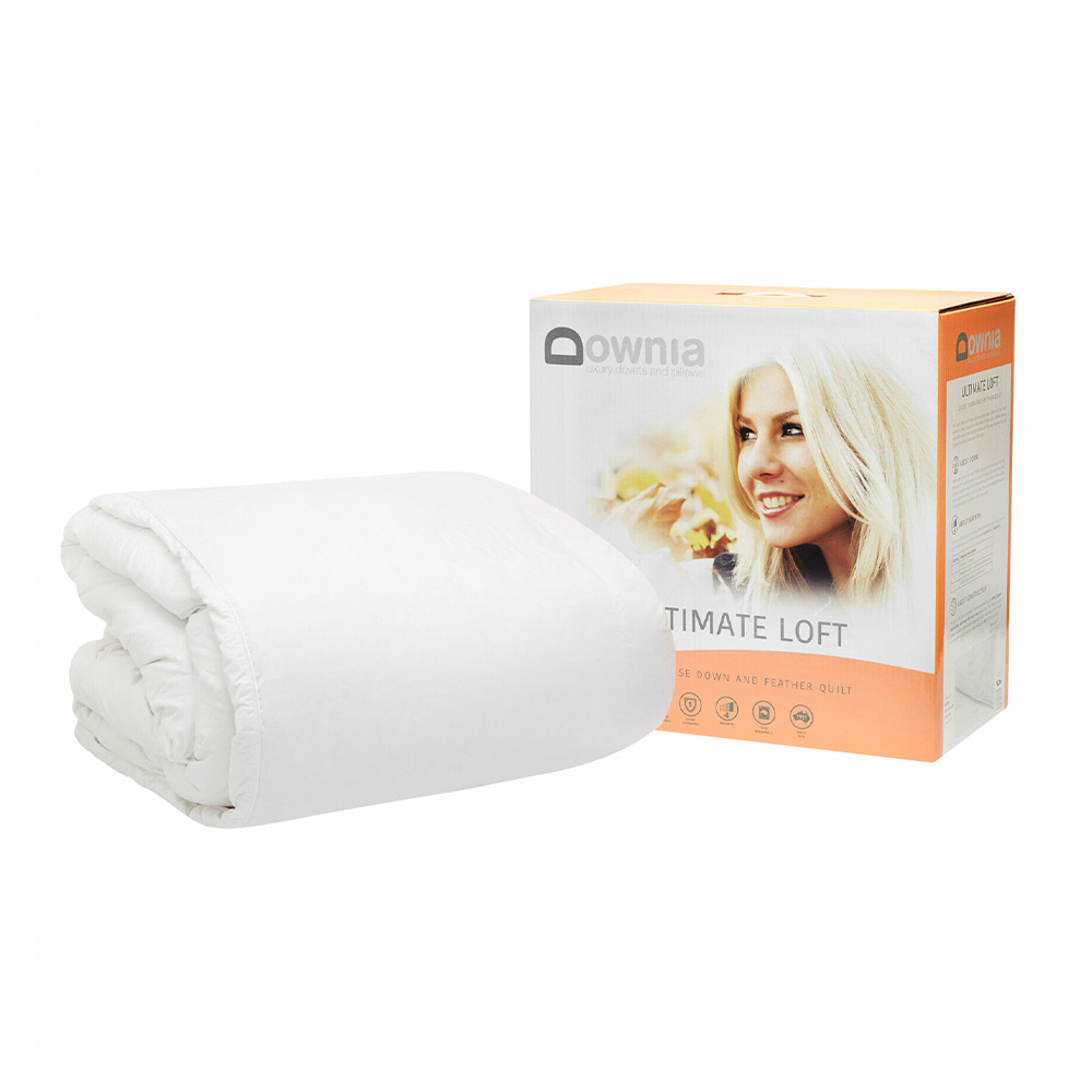 Downia Ultimate Loft 50 White Goose Down and Feather Quilt
