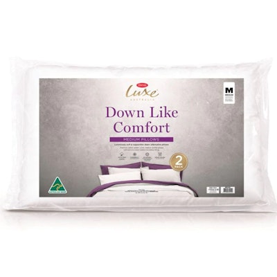 Tontine Luxe Down Like Comfort Pillow Medium 2 pack