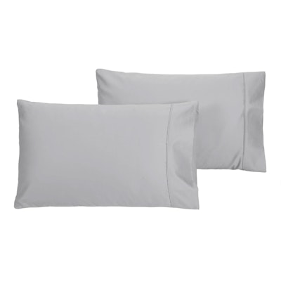 Dreamaker 500 Thread Count Cotton Sateen Pillowcases Twin Pack Platinum