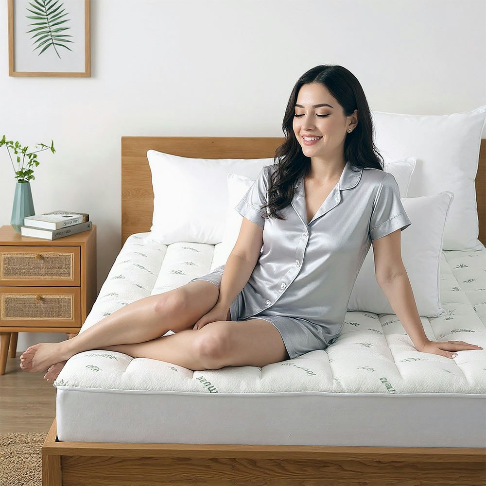 Dreamaker Bamboo Covered Ball Fibre Mattress Topper Lifestyle