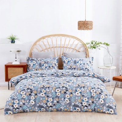 Dreamaker Cotton Printed Grey to Alice Quilt Cover Set 
