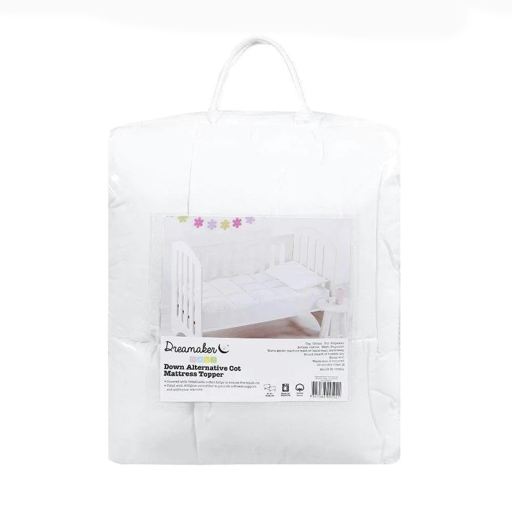 Down Alternative Microfibre Cot Mattress Topper