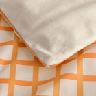 Dreamaker 130GSM Micro Flannel Reversible Grid Quilt Cover Set 4