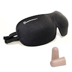 Contoured Dreamweaver Sleep Mask with Earplugs Front