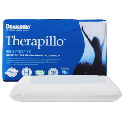 Dunlopillo Therapillo Premium Memory Foam Cooling Gel Pillow High Profile Base Image