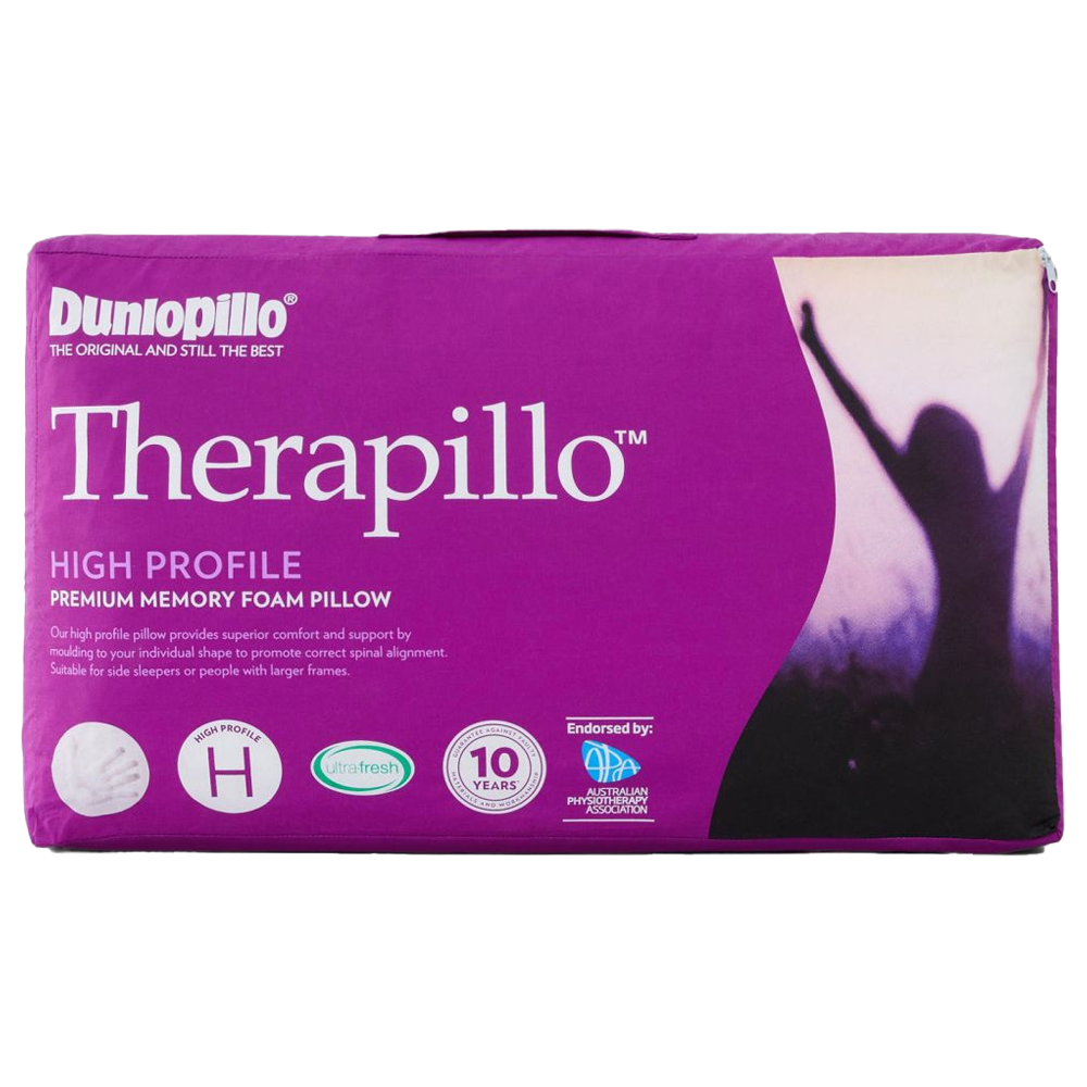 Dunlopillo Memory Foam Pillow High Profile Memory Foam Pillows Pillows