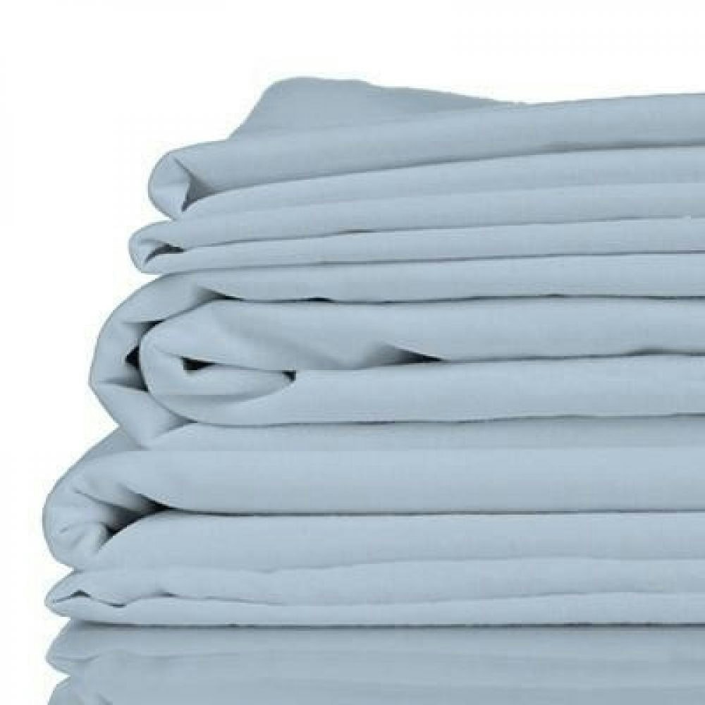 Eastwind Twill Organic Bamboo Baby Cot Sheet Set Ice Blue