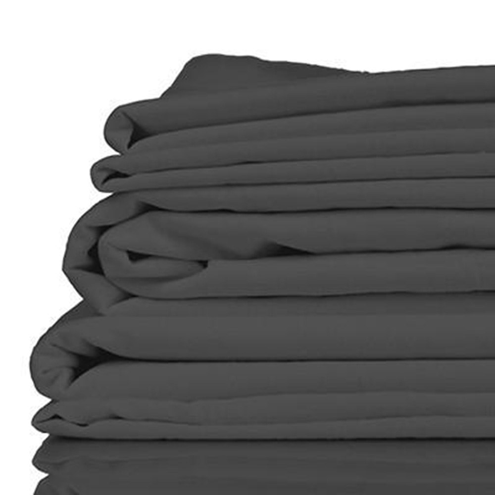 Eastwind Twill Organic Bamboo Baby Cot Sheet Set Charcoal