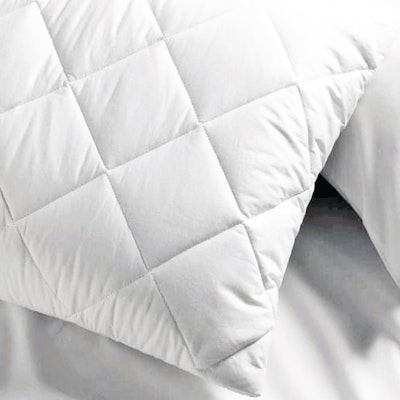 EcoLinen Organic Cotton Quilted Pillow Protector 2 Pack