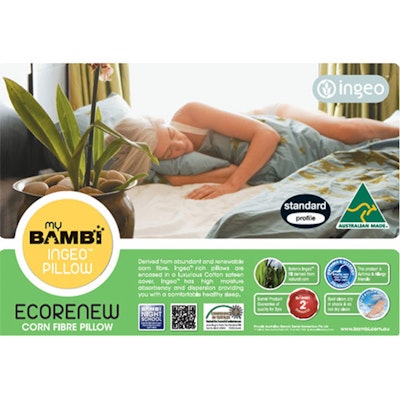 Bambi Ingeo Plant Fibre Pillow Packaging