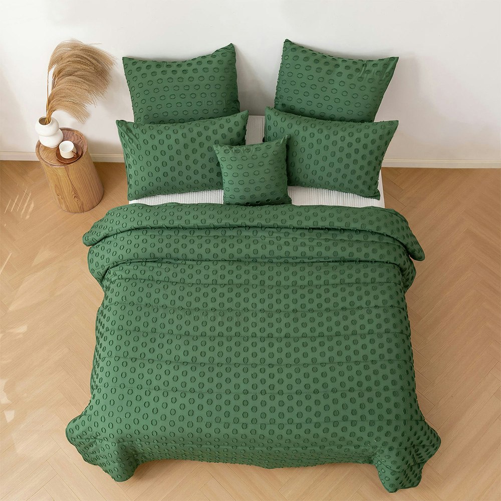 Dreamaker Haven Spot 6 Piece Comforter Set Eden 3