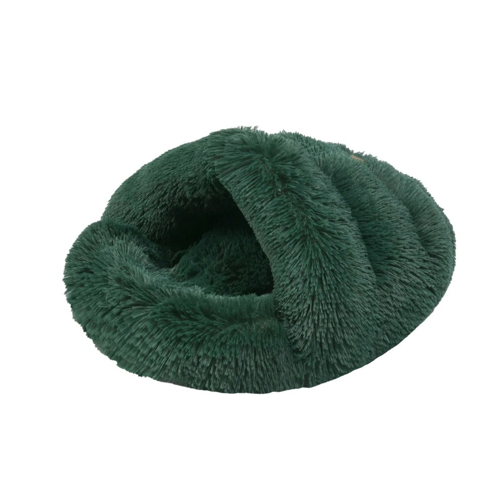 Charlie's Shaggy Faux Fur Igloo Cat Cave Bed
