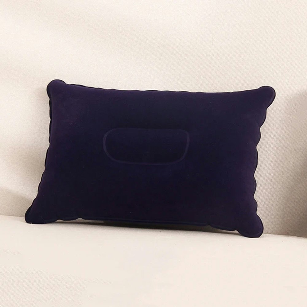 Edge Inflatable Travel Back Pillow and Back Cushion Deep Blue