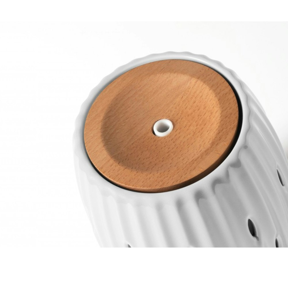 Ellia Uplift Aroma Diffuser Ceramic White Wood top