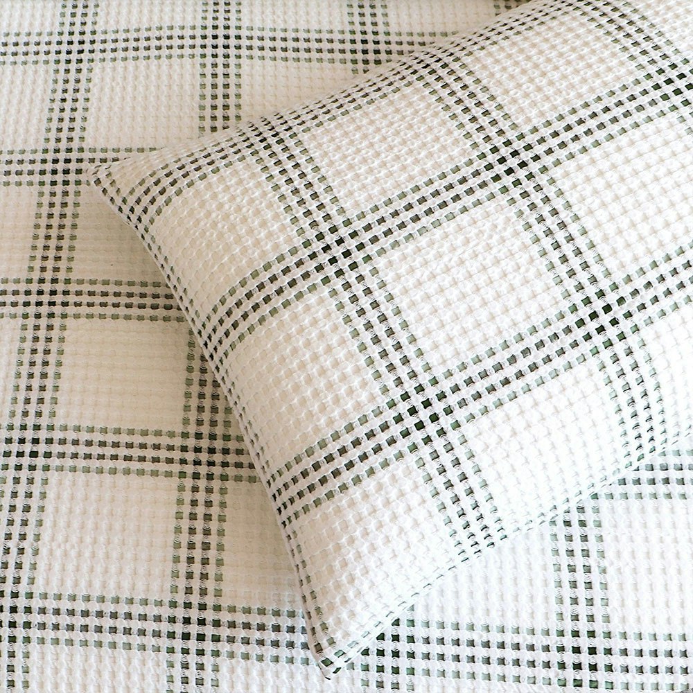 Renee Taylor Elliot Yarn Dye Waffle Quilt Cover Set 4