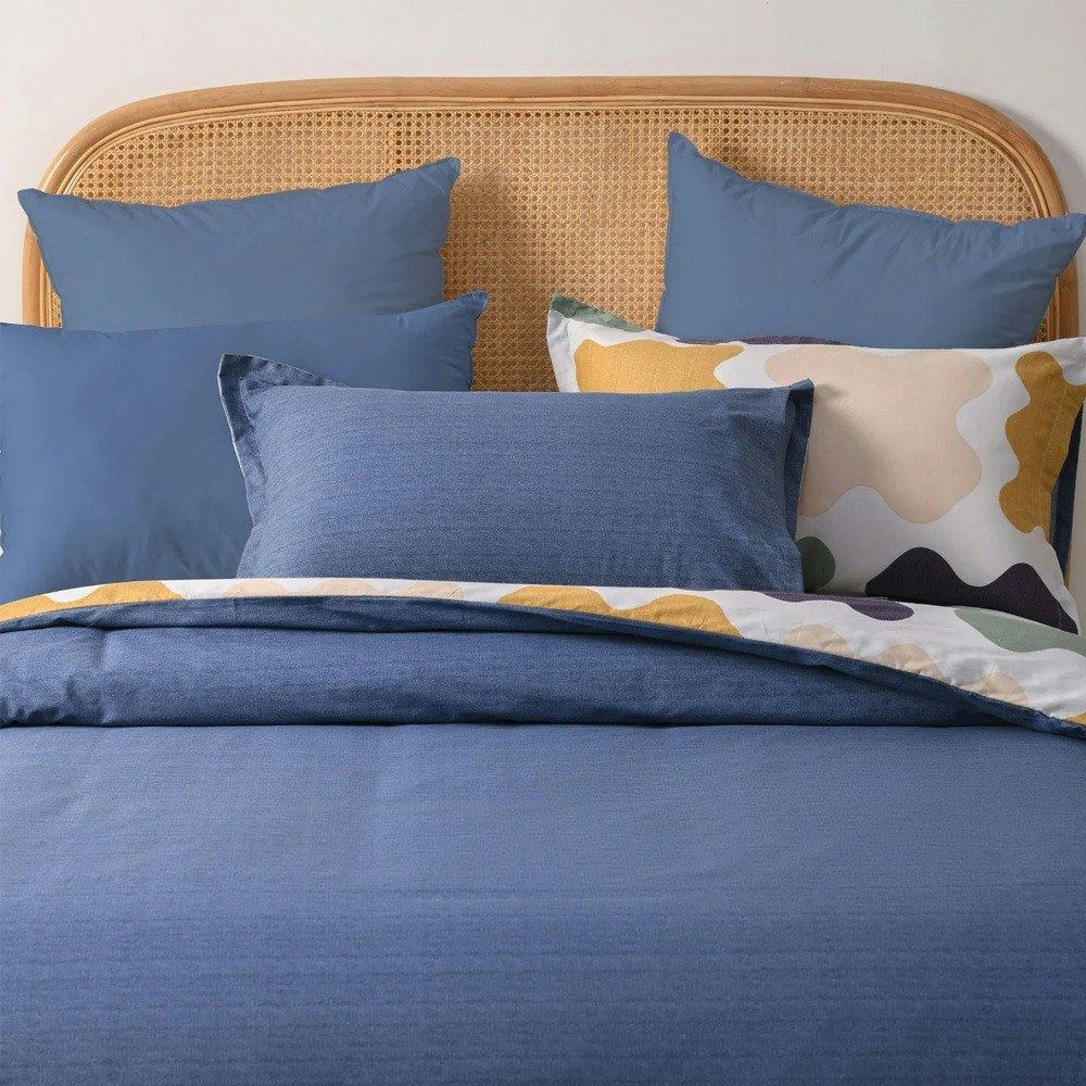 Dreamaker Farrah 100% Cotton Reversible Quilt Cover Set
