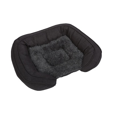 Charlie's Pet Faux Fur Bed With Padded Bolster